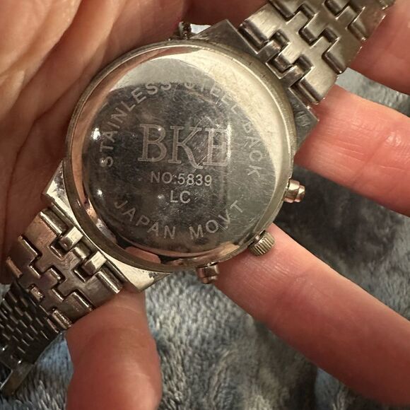 BKE Buckle Ladies Silver Watch with Crystal Accents - Picture 6 of 12